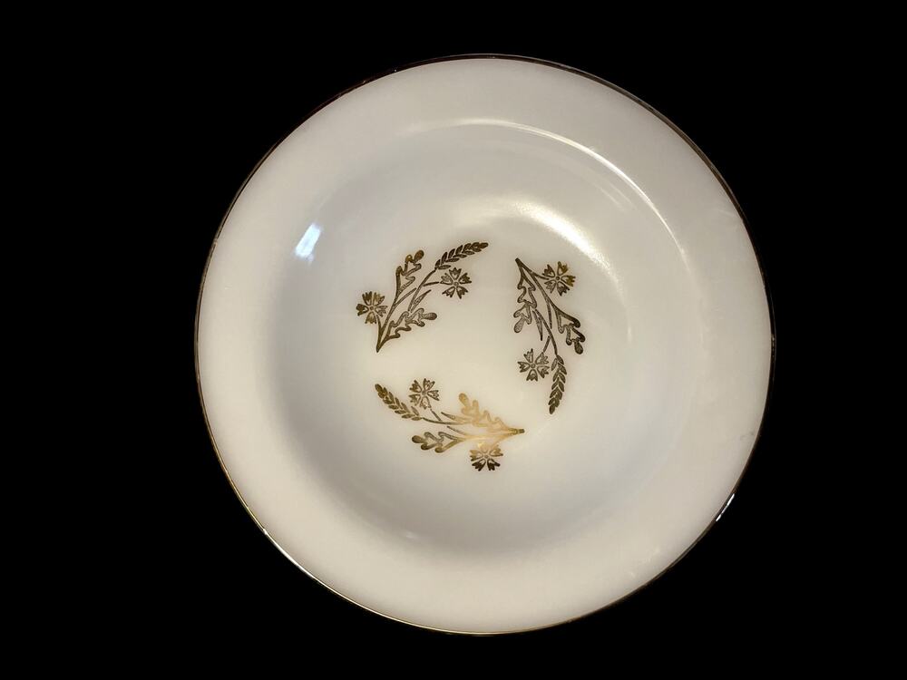 Vintage Federal Glass "Meadow Gold" Soup Bowl EUC
